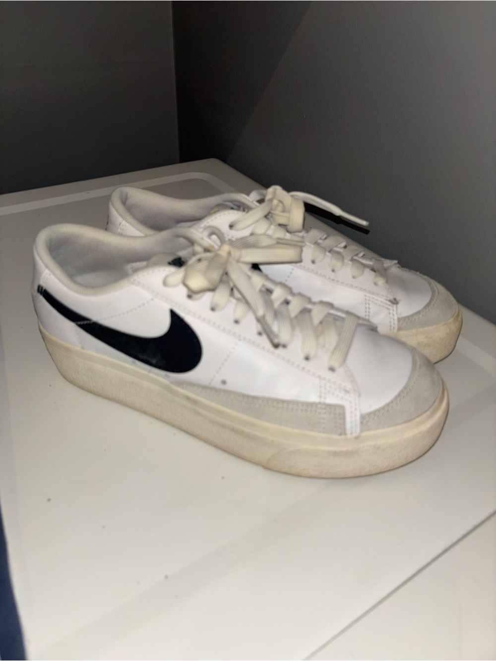 Nike Blazer Low Platform "White/Black" Sneakers women’s
